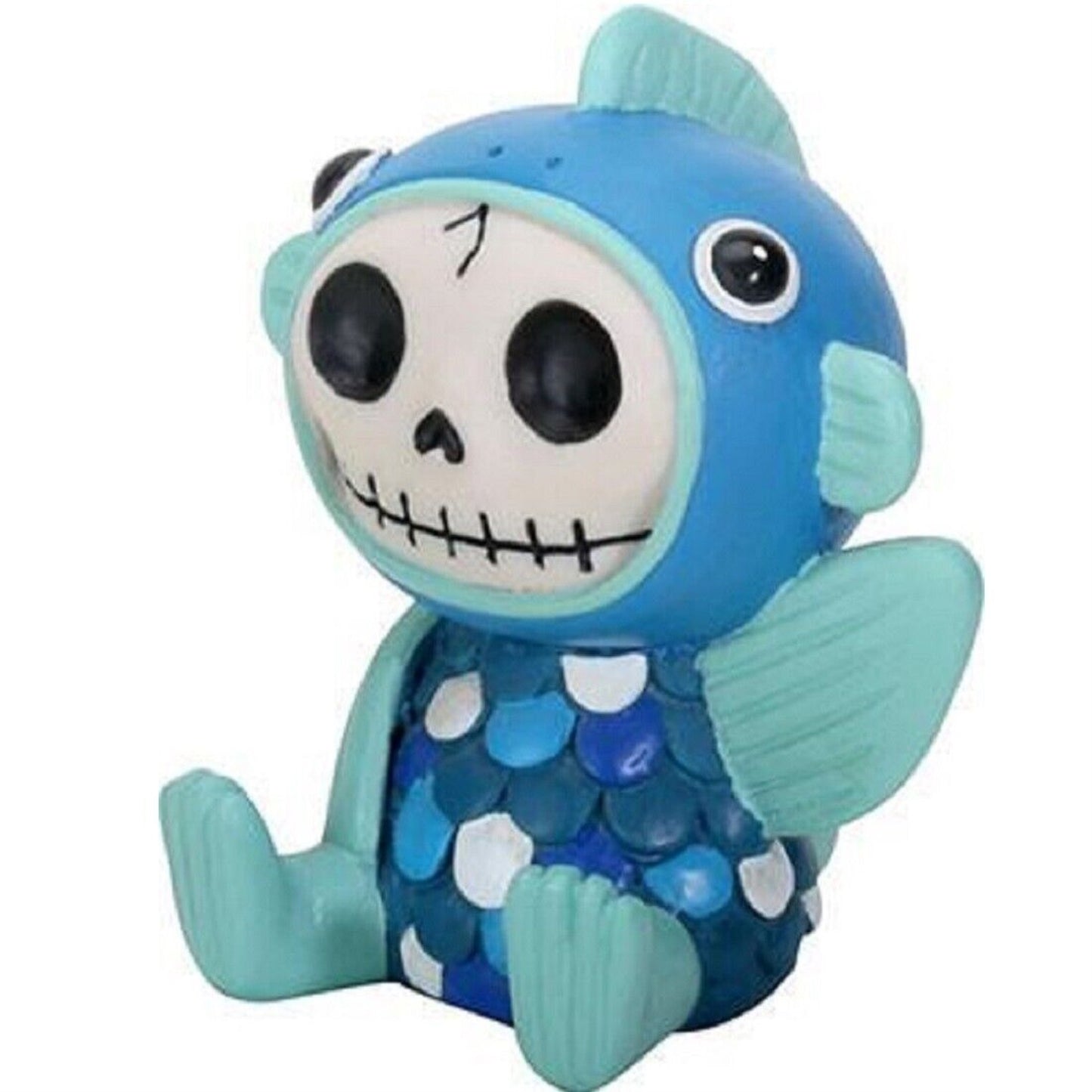 Furrybones Fishgerald Skeleton in Fish Costume Figurine Statuette Decoration
