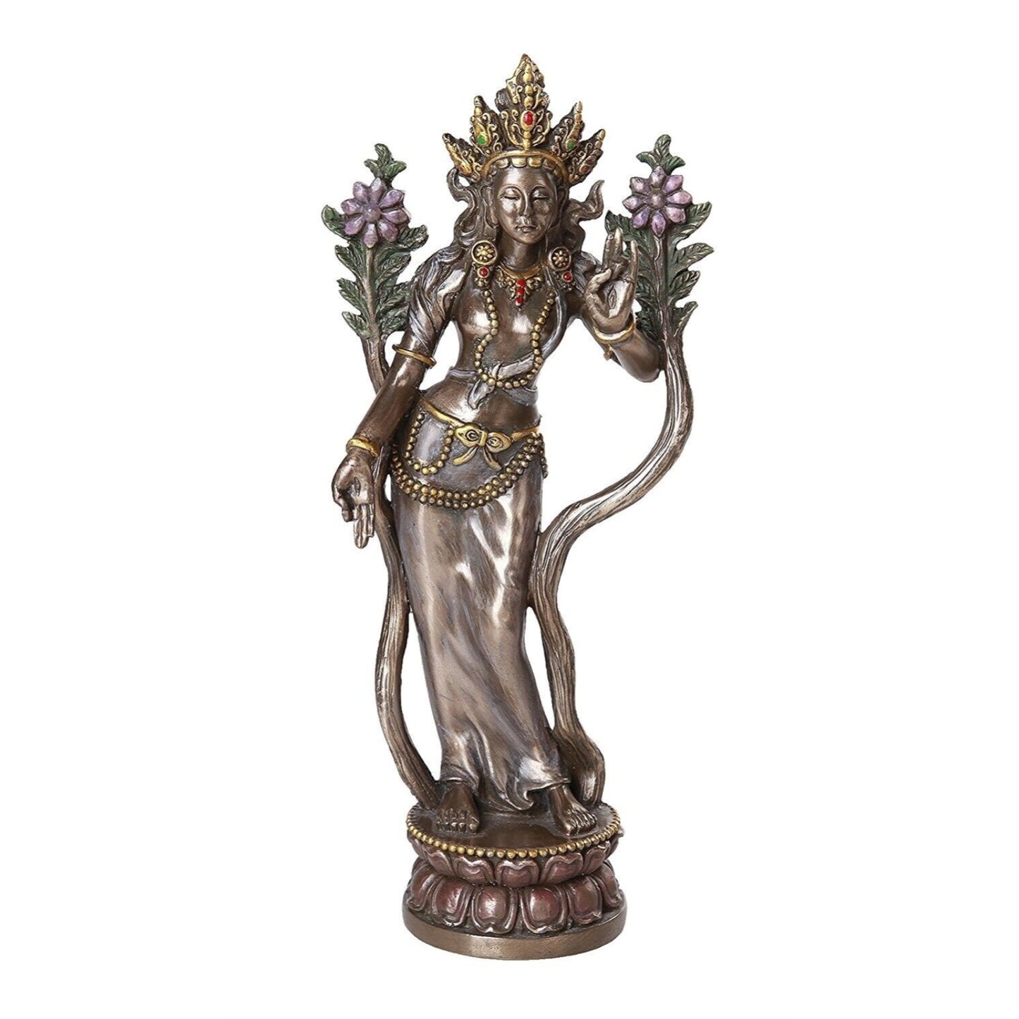 Tara Goddess Female Bodhisattva Statue Figurine Buddhism Buddhist 8.25 Inch