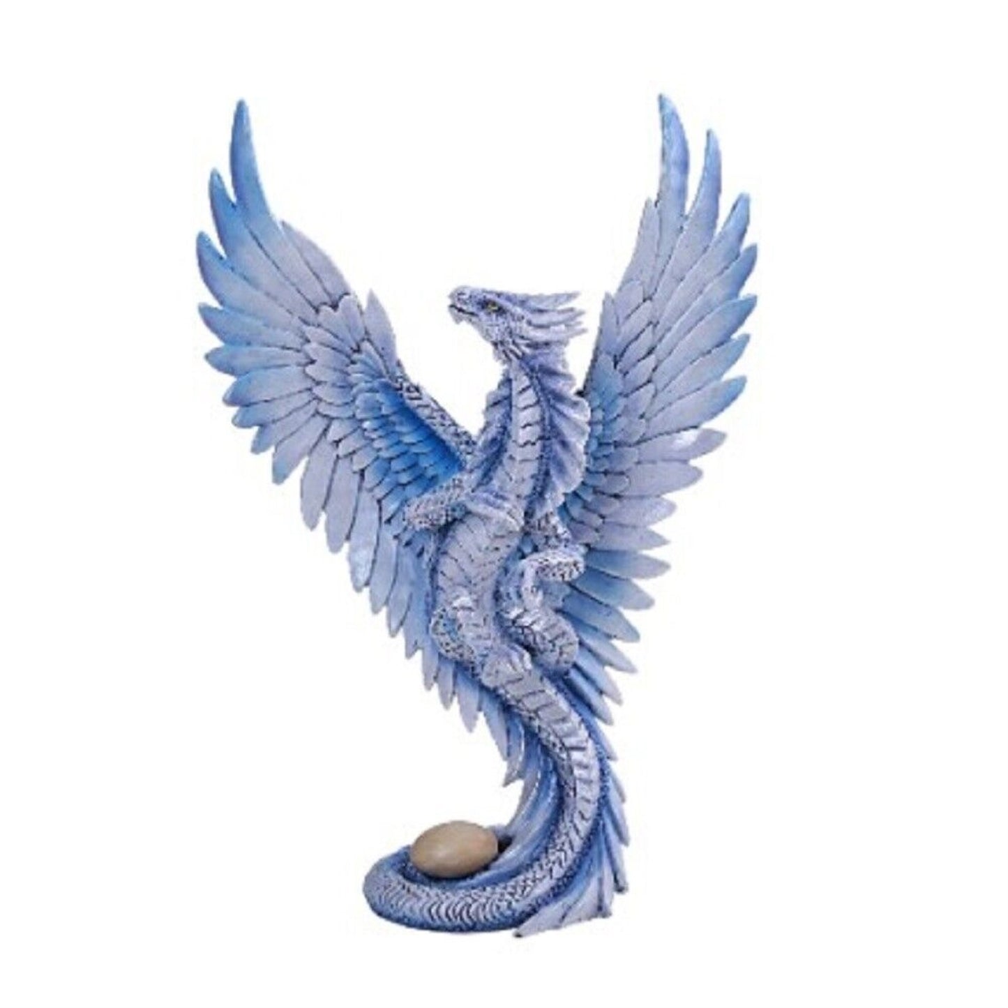 Anne Stokes Age of Dragons Iced Blue Wind Dragon Home Tabletop Decorative Resin Figurine 12.25 inch