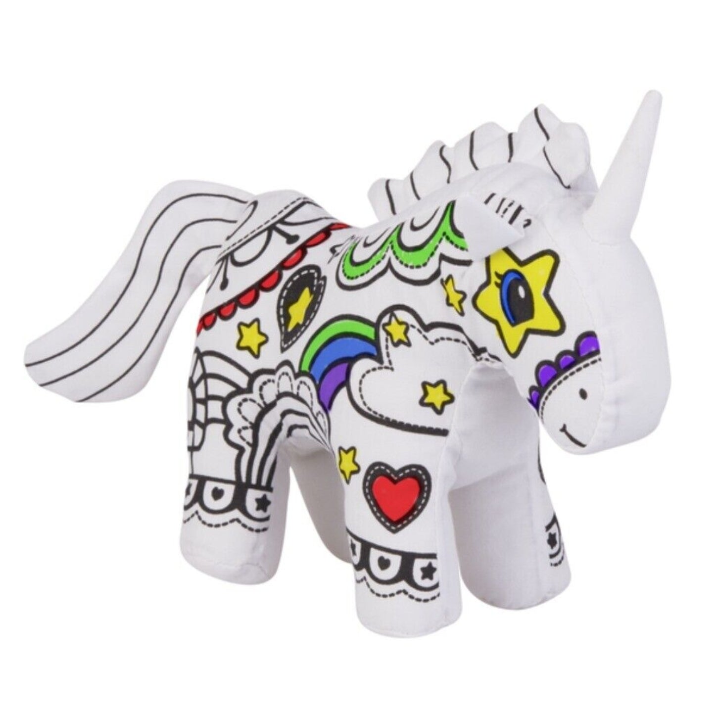 Ganz Unicorn 7 Inch Plush Stuffed Animal Mini Coloring Kit
