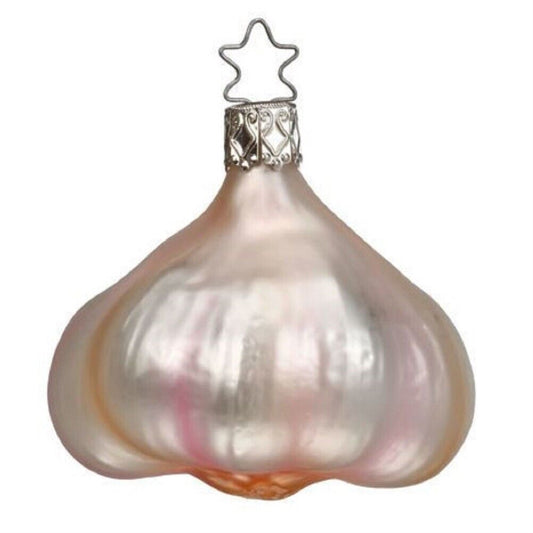 Inge Glas Clove of Garlic Food German Glass Christmas Tree Ornament FREE BOX