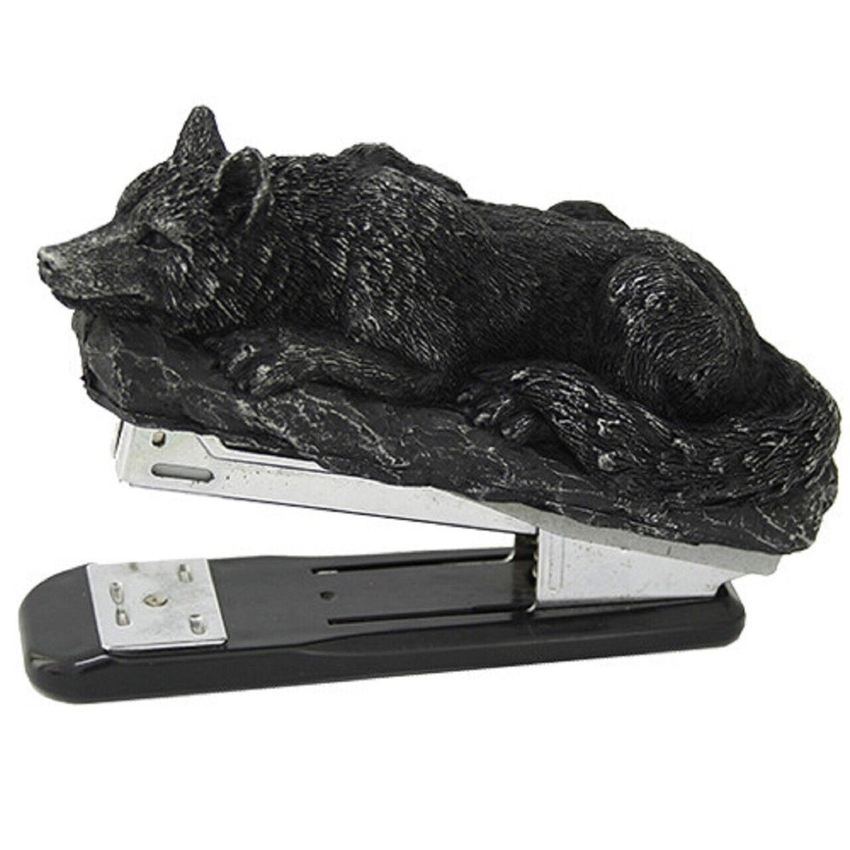 Wolf Novelty Stapler 4.9 Inch Black