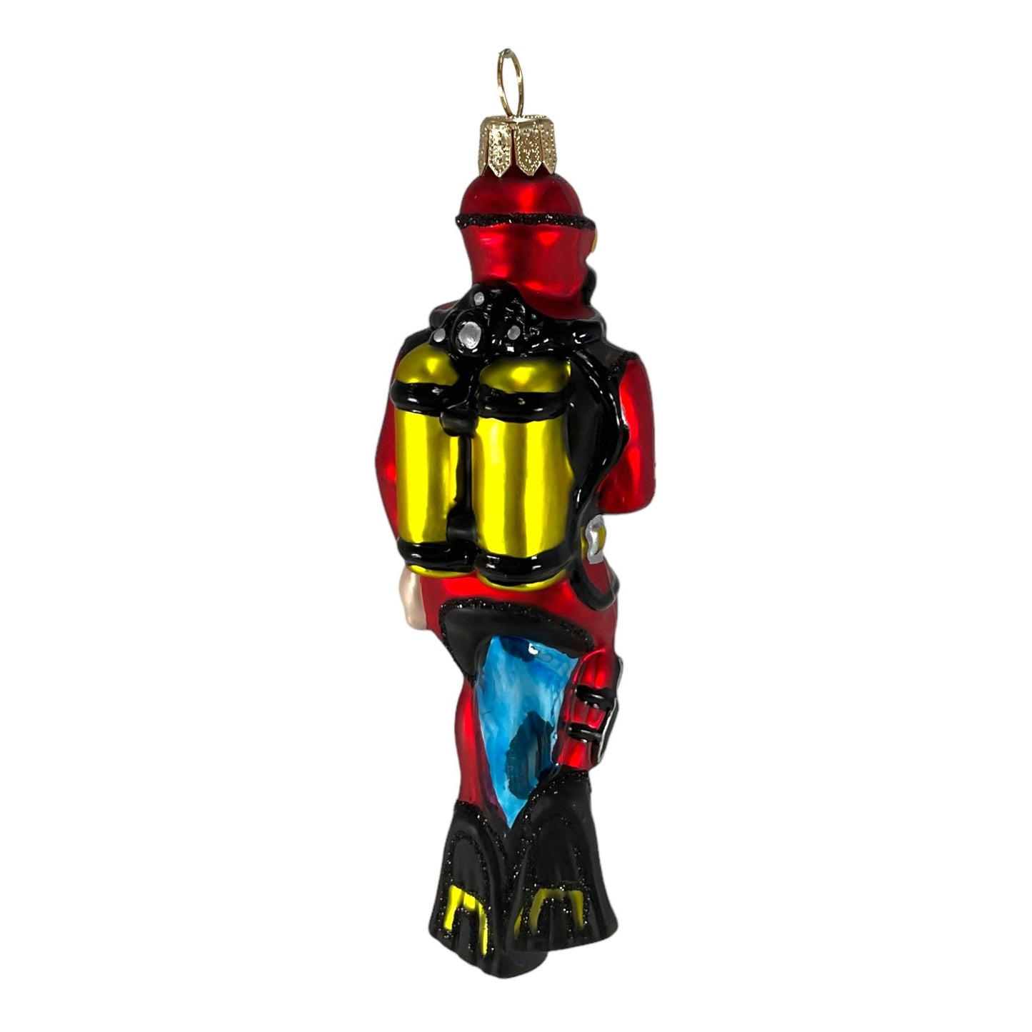 Pinnacle Peak Trading Scuba Diver Diving Polish Glass Christmas Ornament Made in Poland Decoration