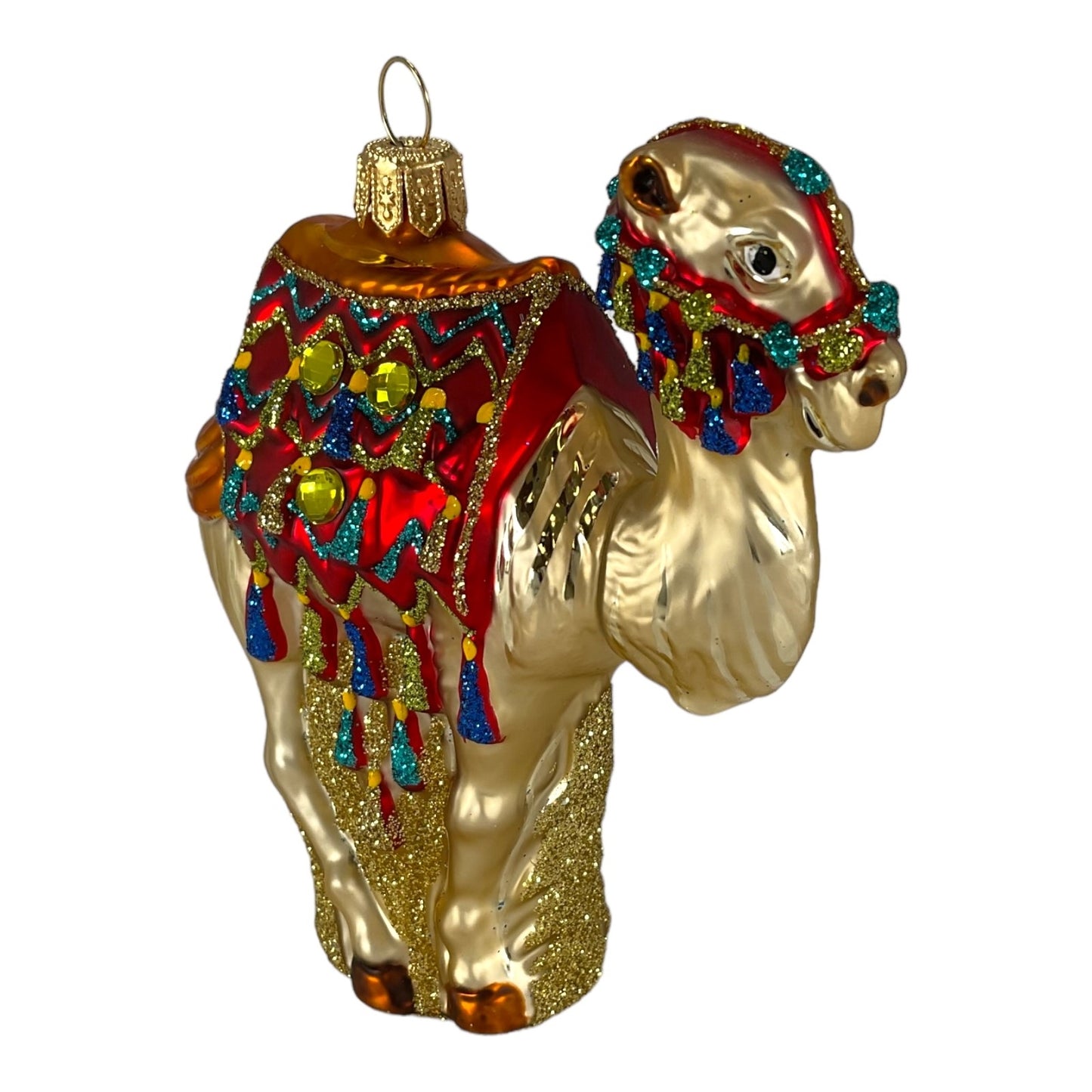 Pinnacle Peak Trading Camel Polish Glass Christmas Ornament Made in Poland Decoration