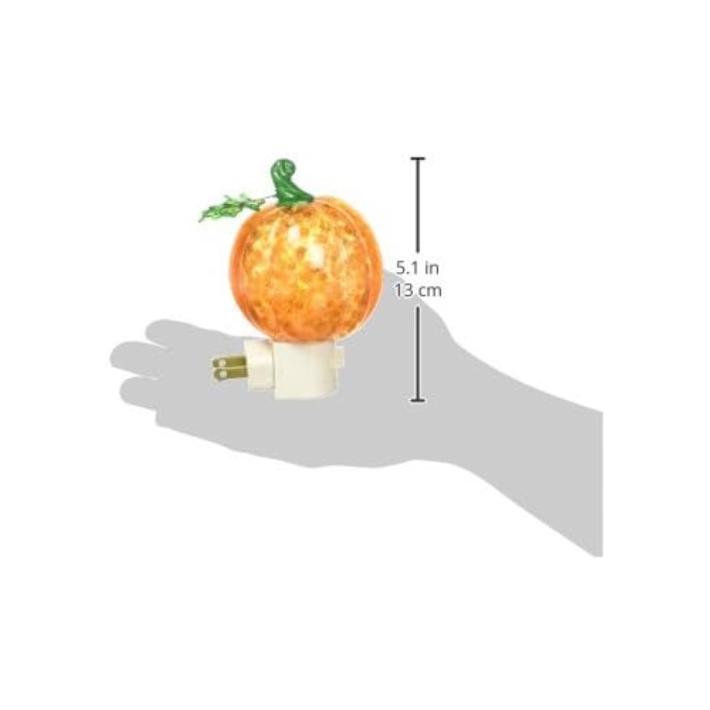 Roman Pumpkin Halloween Plug in Night Light 7 inch