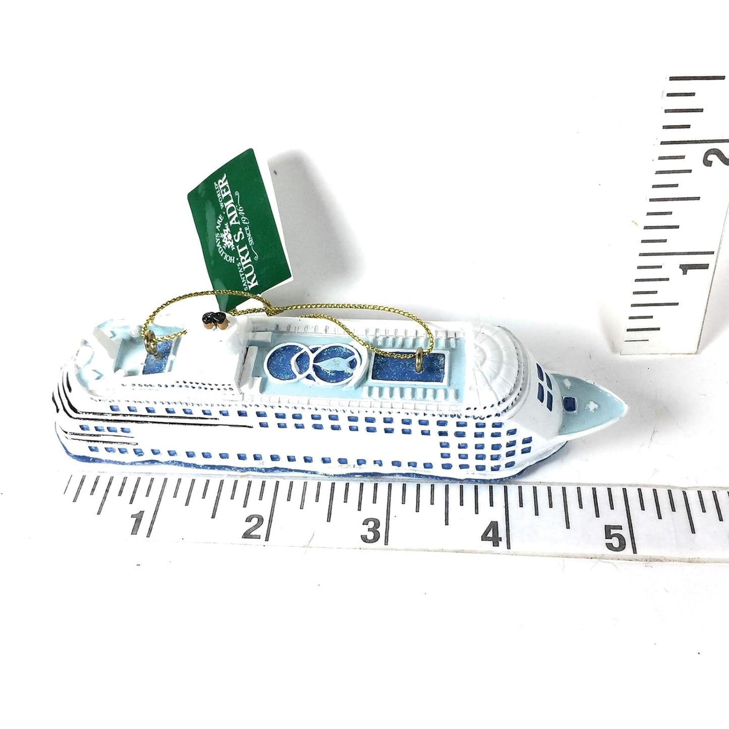 Kurt Adler Cruise Ship Christmas Ornament