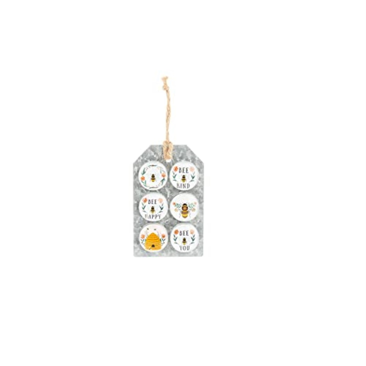 Ganz Colorful Bee Glass Magnets 6 Piece Set