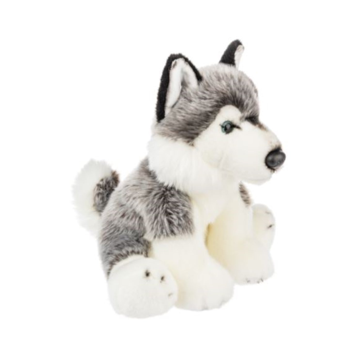 Ganz The Heritage Collection White and Grey Siberian Husky Plush Stuffed Animal 12 Inch