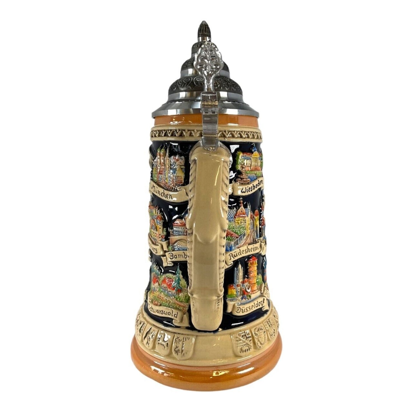 Pinnacle Peak Trading Deutschland Germany Eagle City Panorama LE German Stoneware Beer Stein .75 L