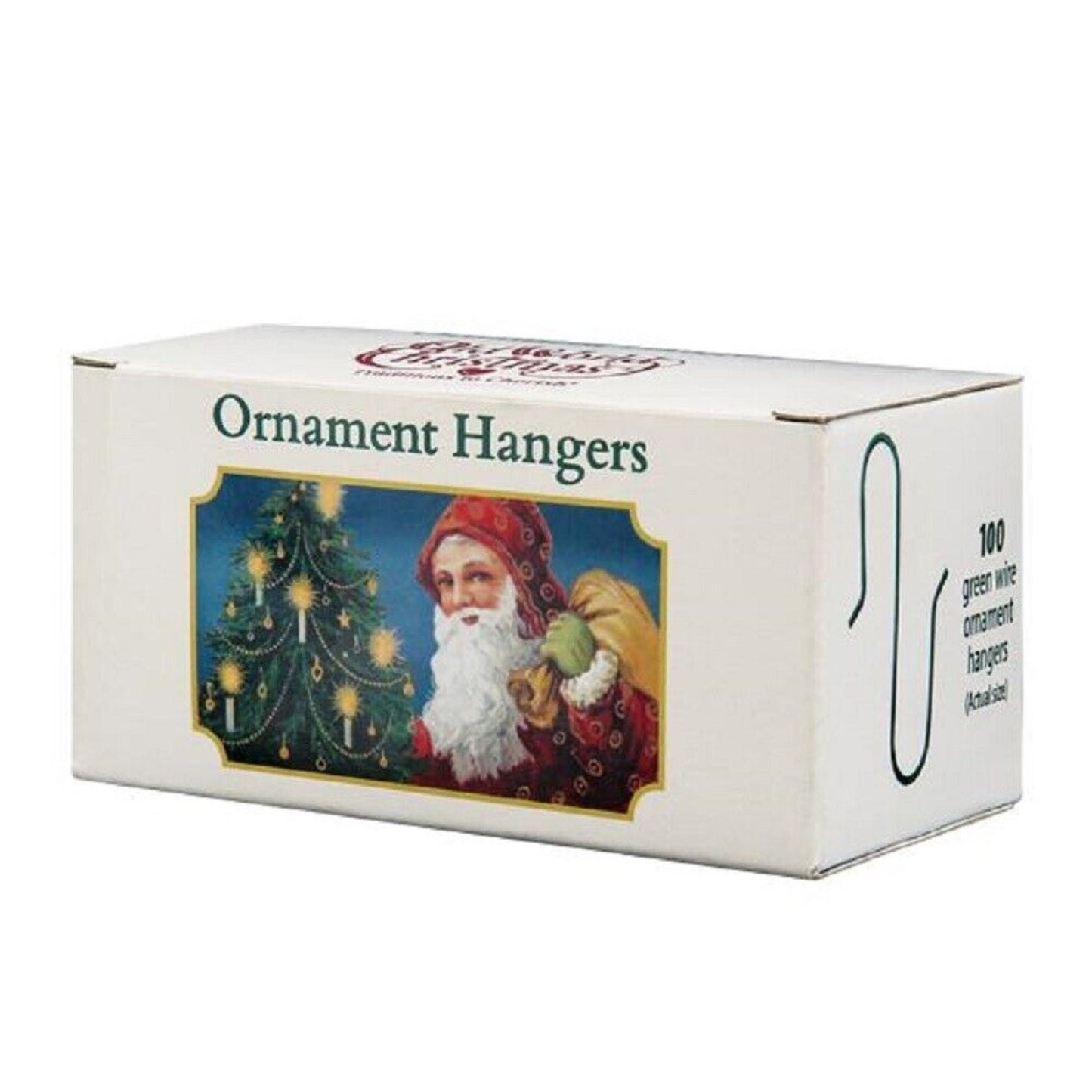 Old World Christmas - Ornament Hangers - 100 Count - Metal, Pre-bent - For Fake and Real Trees