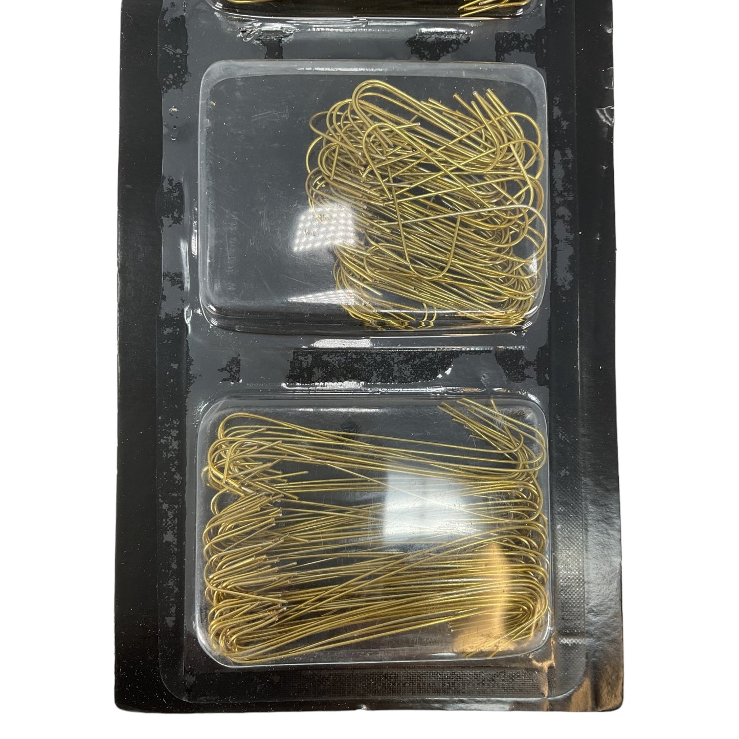 300 Small and Large Gold Metal Christmas Tree Ornament Hooks for Decorations