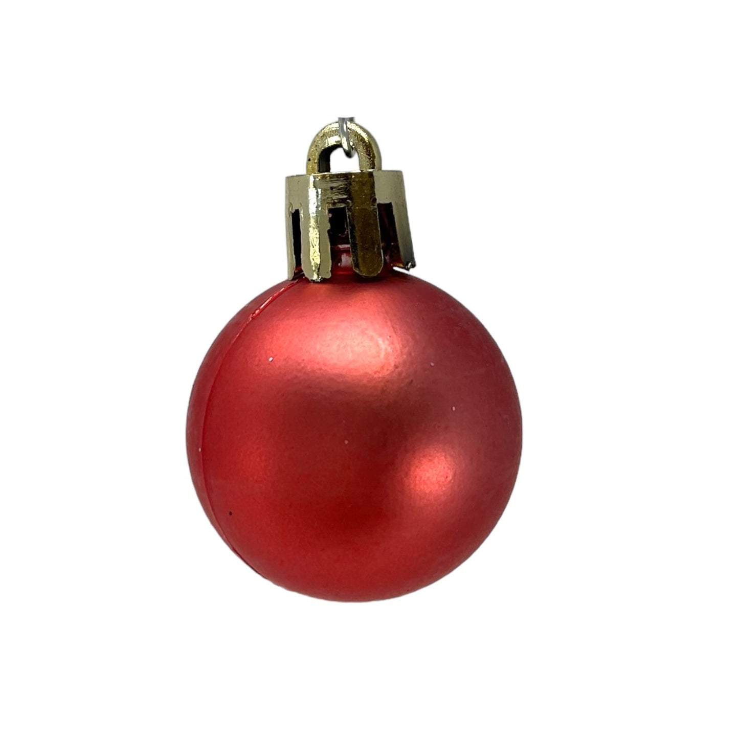 1 Inch Shiny Matte and Glitter Pink Plastic Christmas Ball Ornaments 24 Piece Set