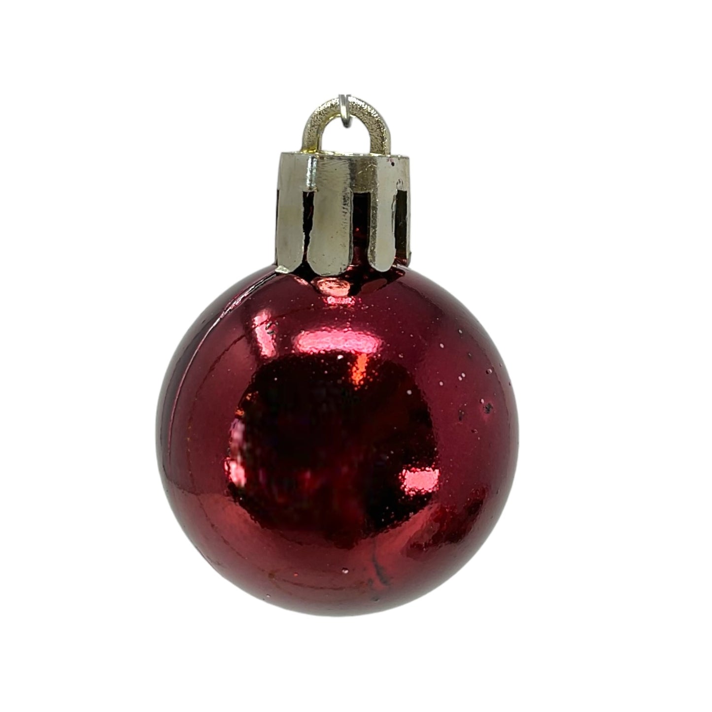 1 Inch Shiny Matte and Glitter Pink Plastic Christmas Ball Ornaments 24 Piece Set