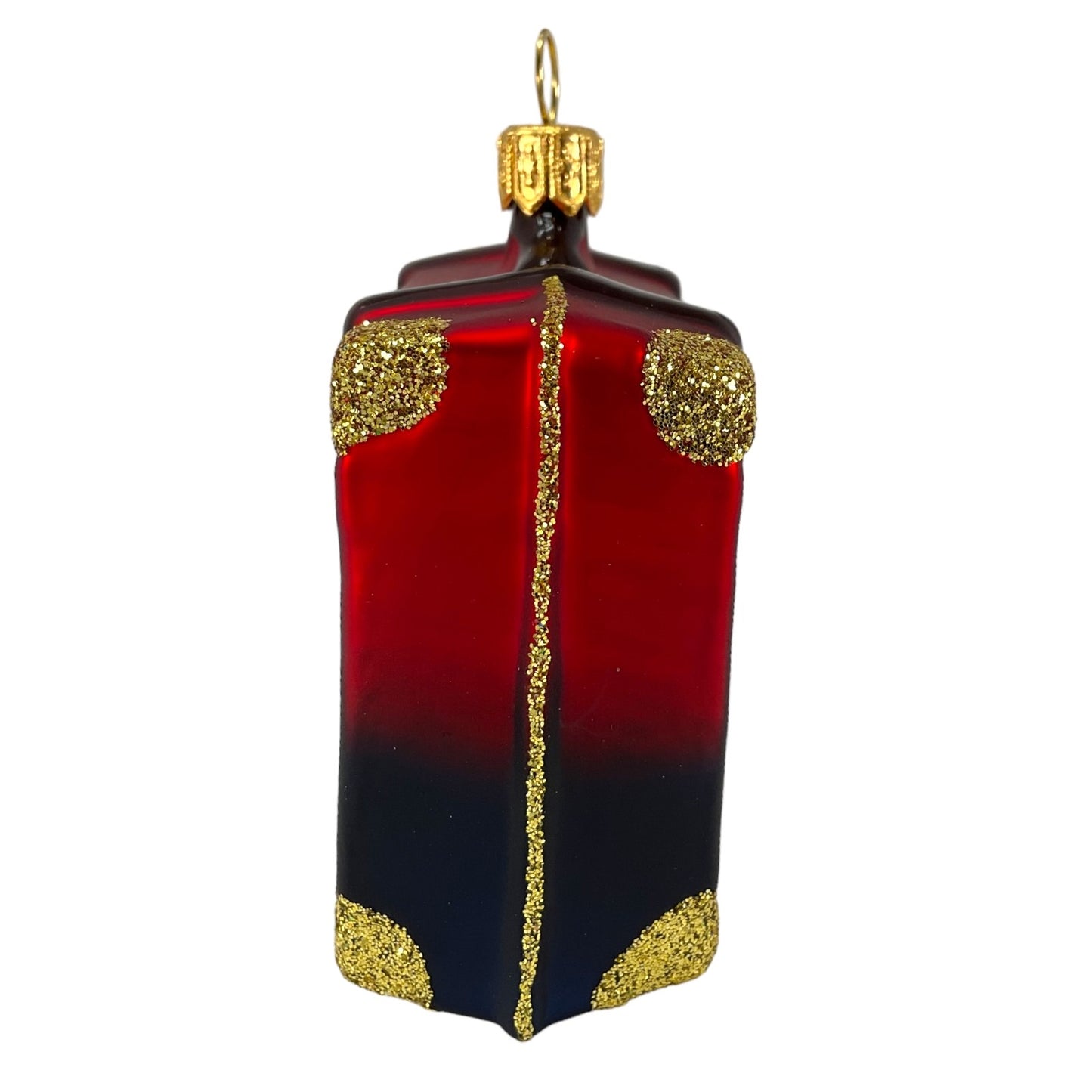 Pinnacle Peak Trading England Travel Suitcase Polish Glass Christmas Ornament London UK