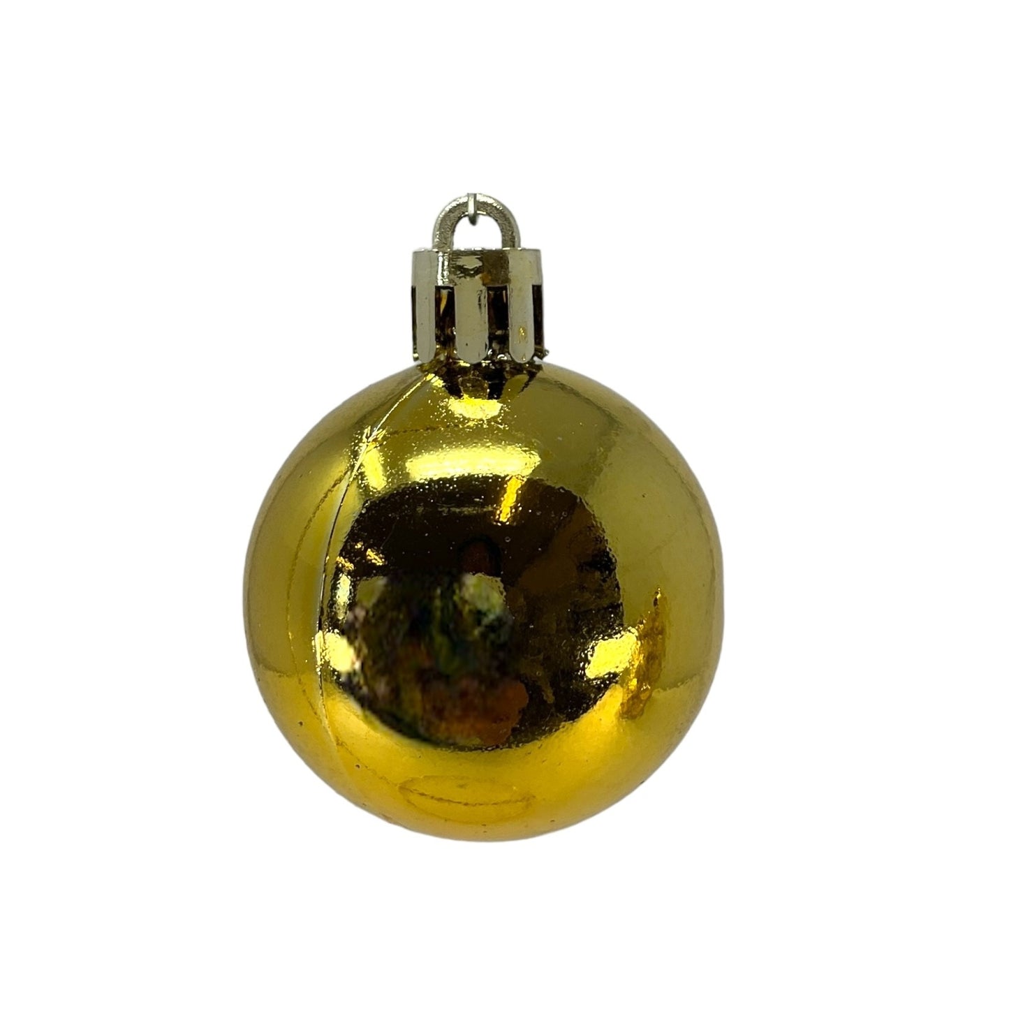 1.5 Inch Shiny Matte and Glitter Gold Christmas Ball Ornaments 20 Piece Set