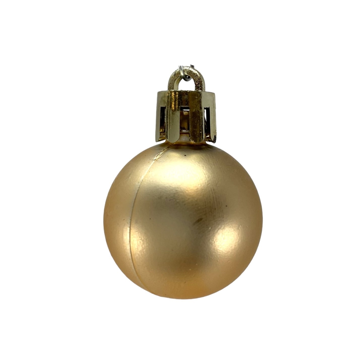 1 Inch Shiny Matte and Glitter Gold and Pink Christmas Ball Ornaments 24 Piece Set