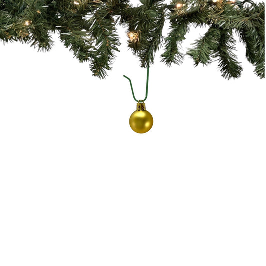 1 Inch Shiny Matte and Glitter Gold Plastic Christmas Ball Ornaments 24 Piece Set