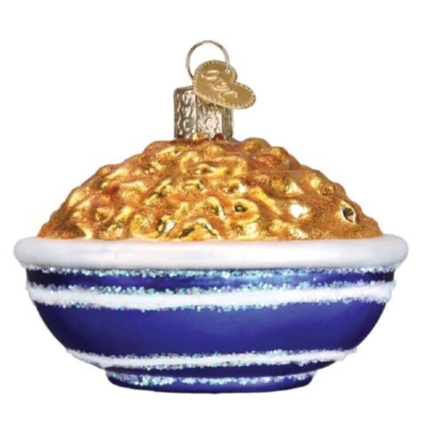 Old World Christmas Mac and Cheese Glass Blown Ornament
