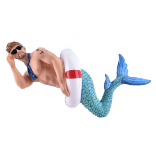December Diamonds Big Tube Merman Christmas Ornament
