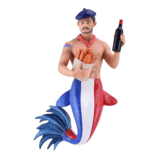 December Diamonds Frenc Coq Merman Christmas Ornament