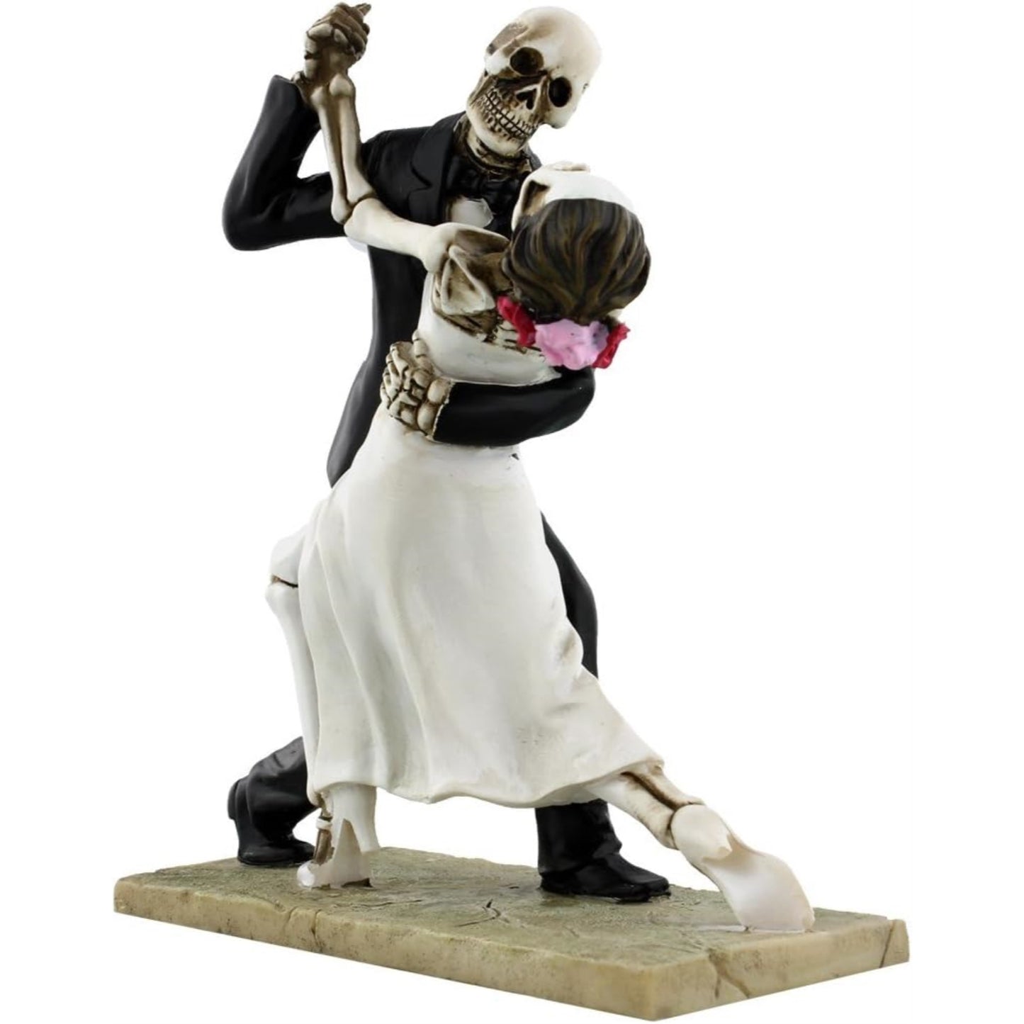 Skeleton Wedding Couple Dancing Day of the Dead Dia de Los Muertos Figurine