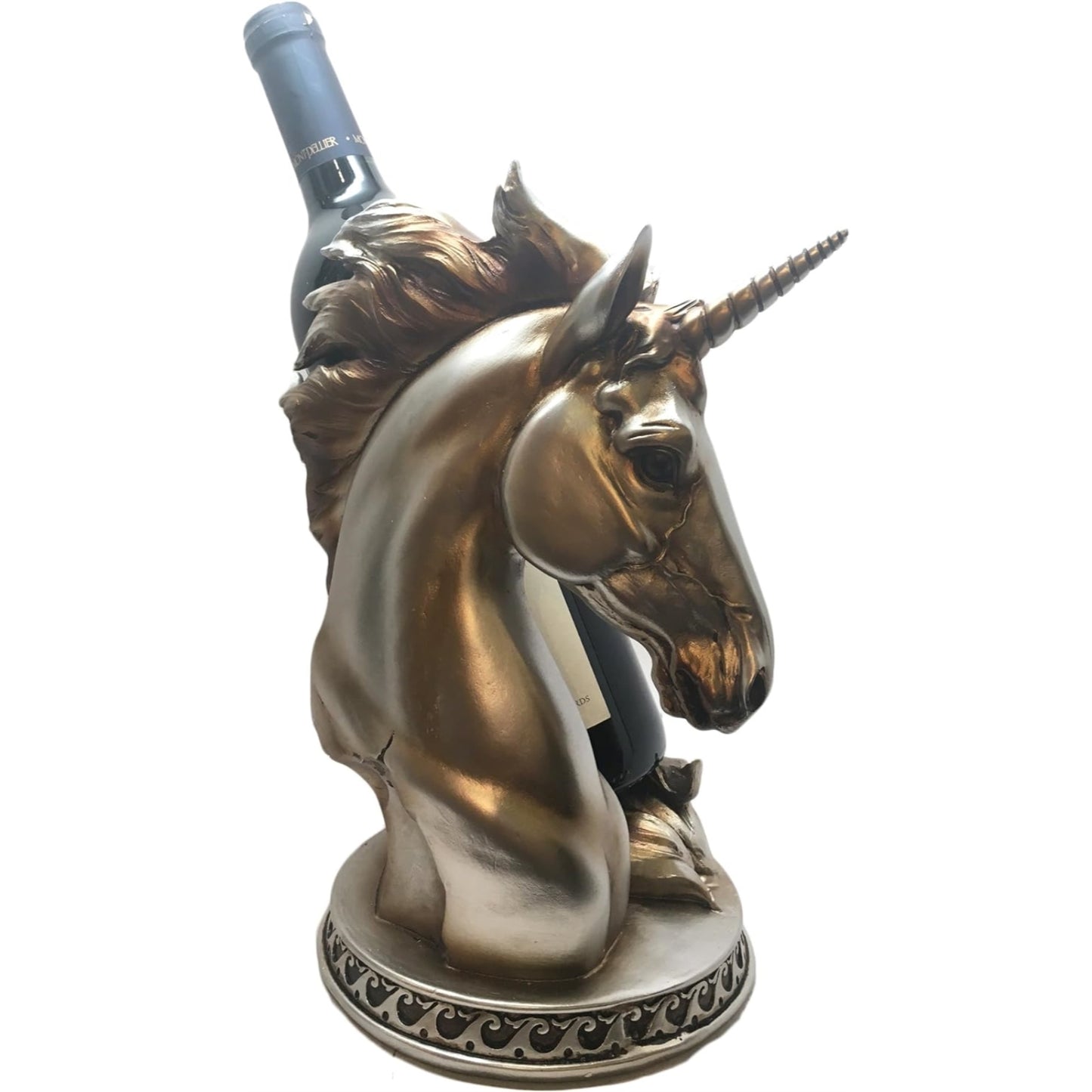 Mystical Unicorn Wine Bottle Holder Decorative Display Stand Fantasy Bar Decor