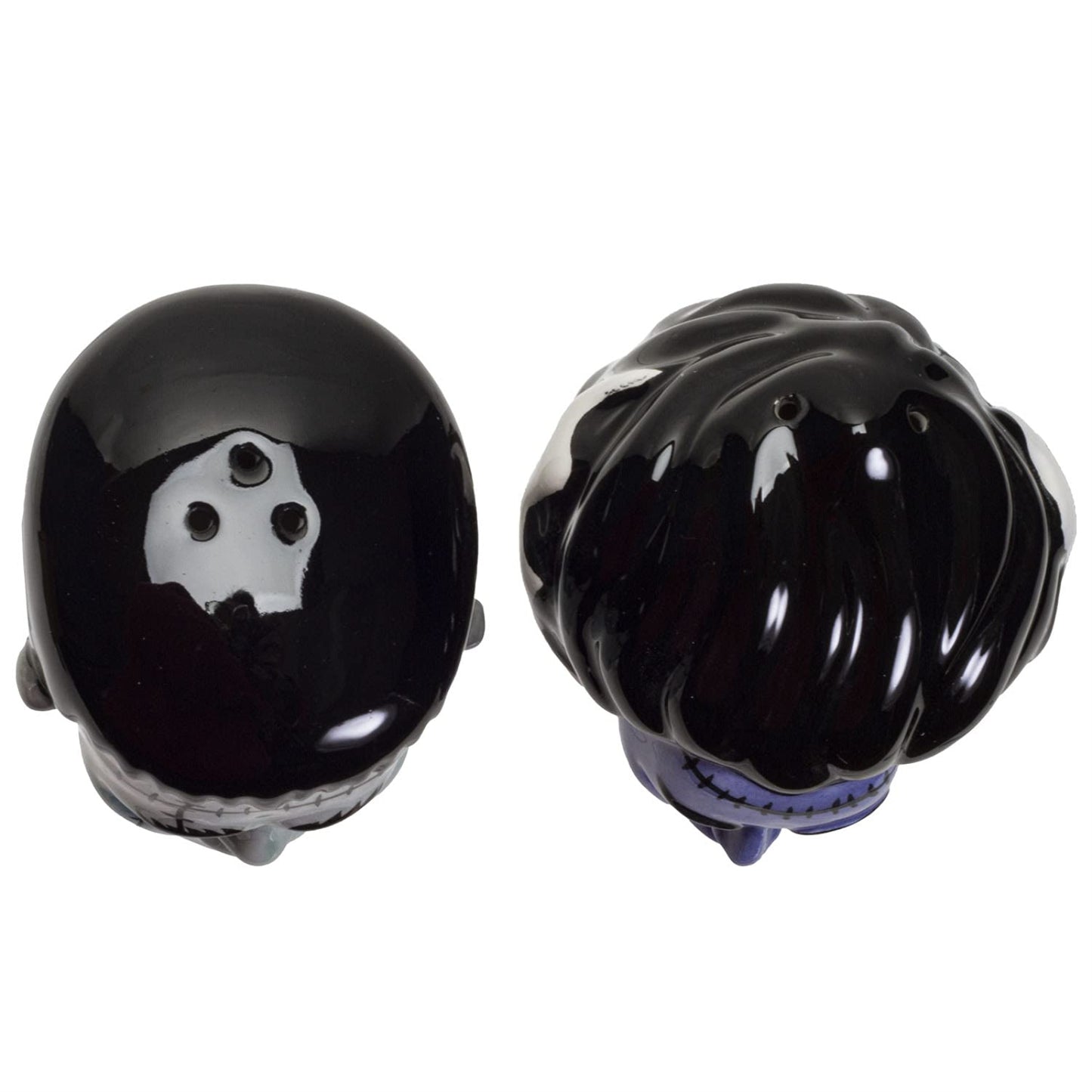 Mr and Mrs Frankenstein Ceramic Magnetic Salt and Pepper Shaker Set