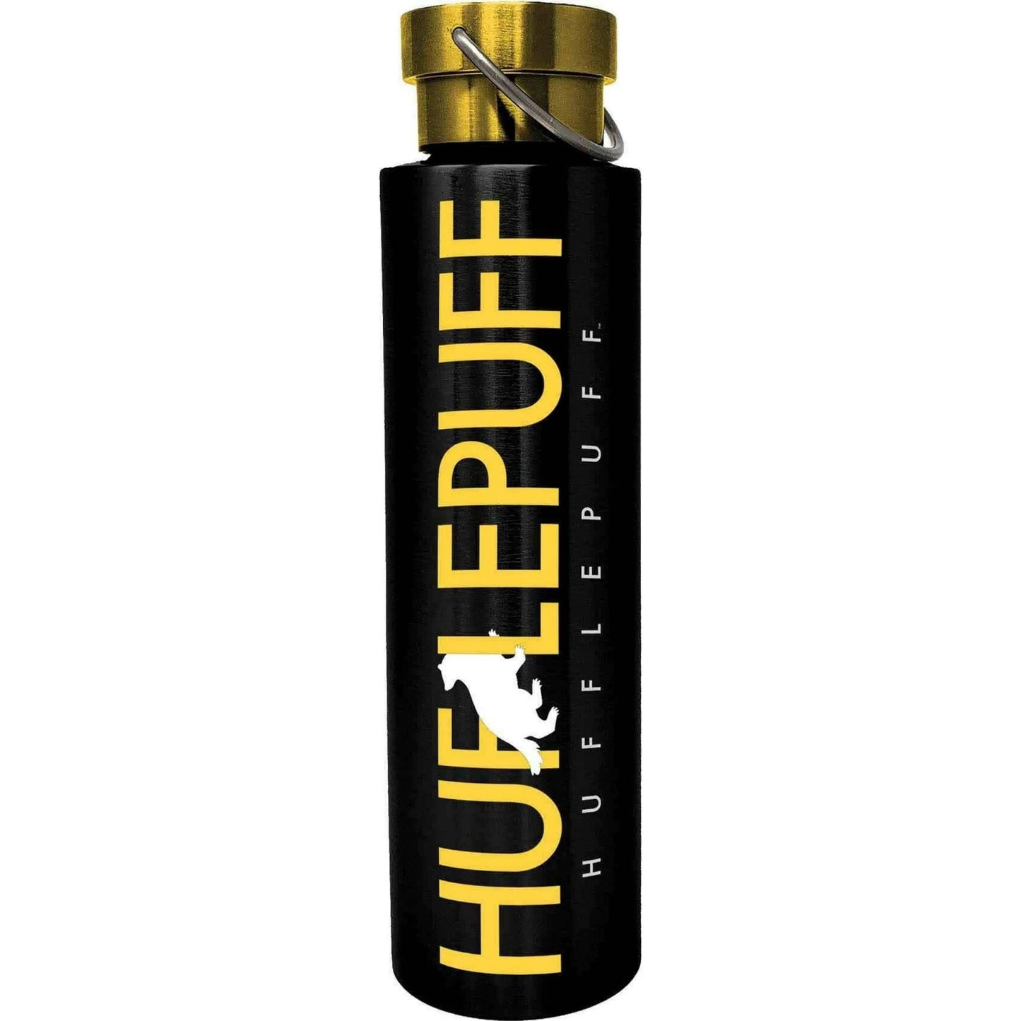 Spoontiques Harry Potter Hufflepuff Black Stainless Steel Bottle with Twist Lid 24 ounces