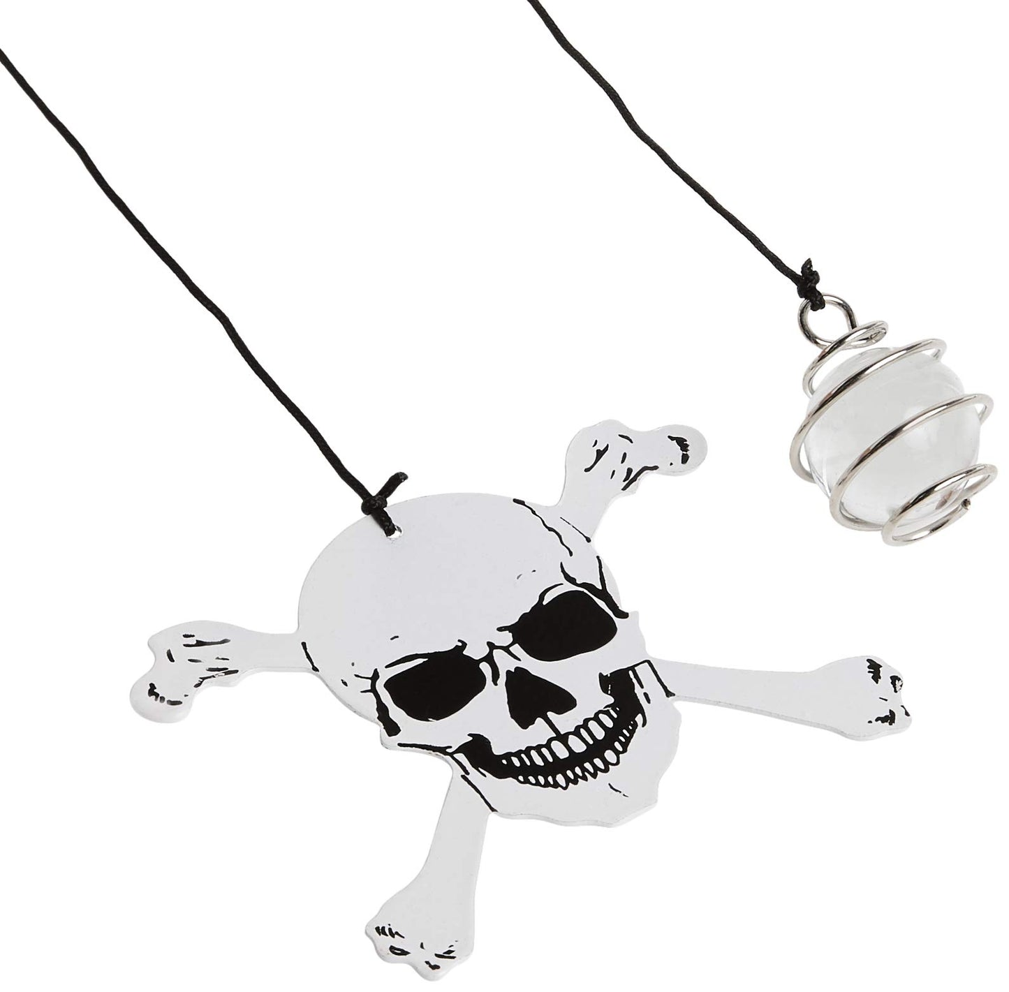 Spoontiques Skull and Crossbones Metal Wind Chime Outdoor Garden Décor Backyard and Patio Decoration 17 inch