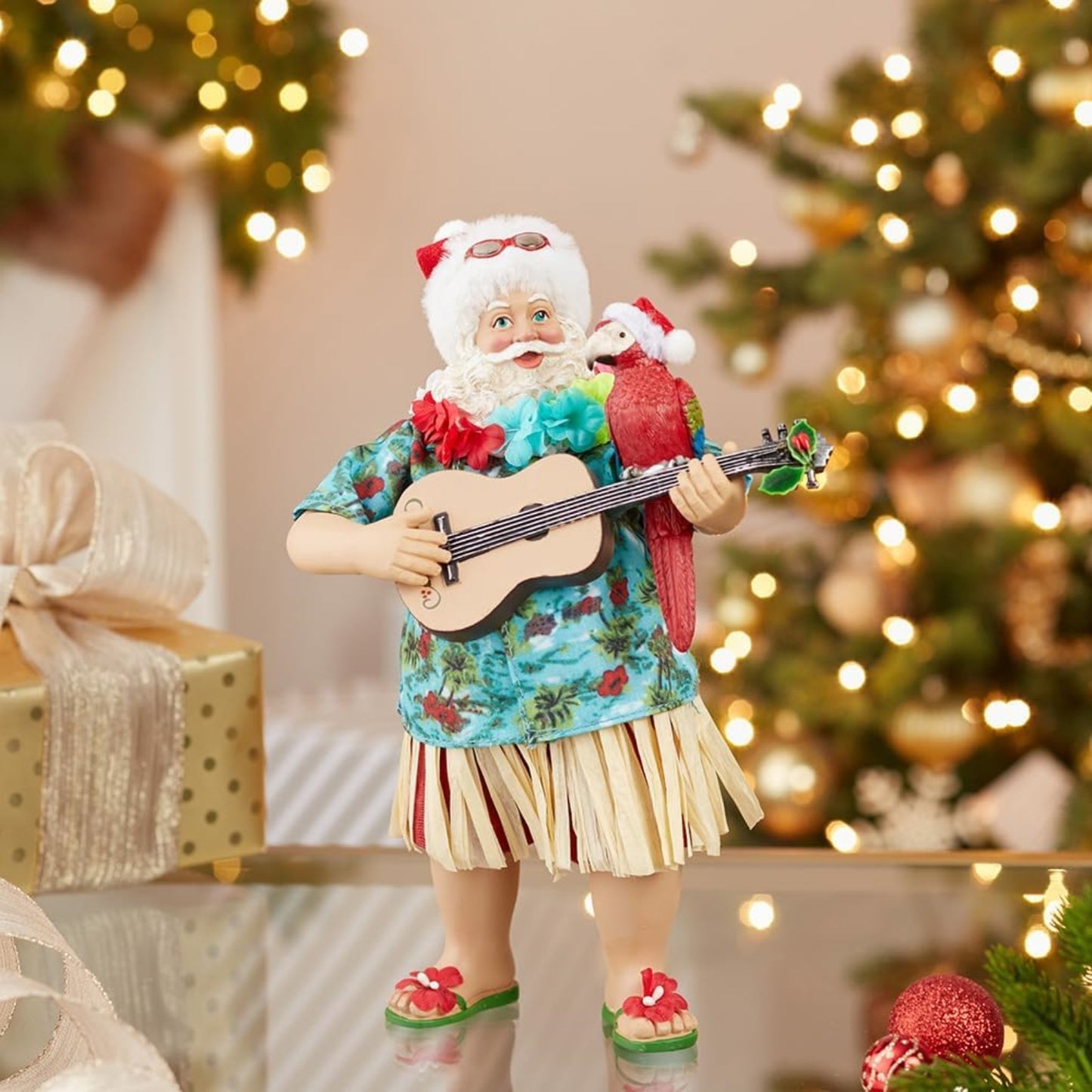 Kurt Adler 11-Inch Fabriche Beach Santa
