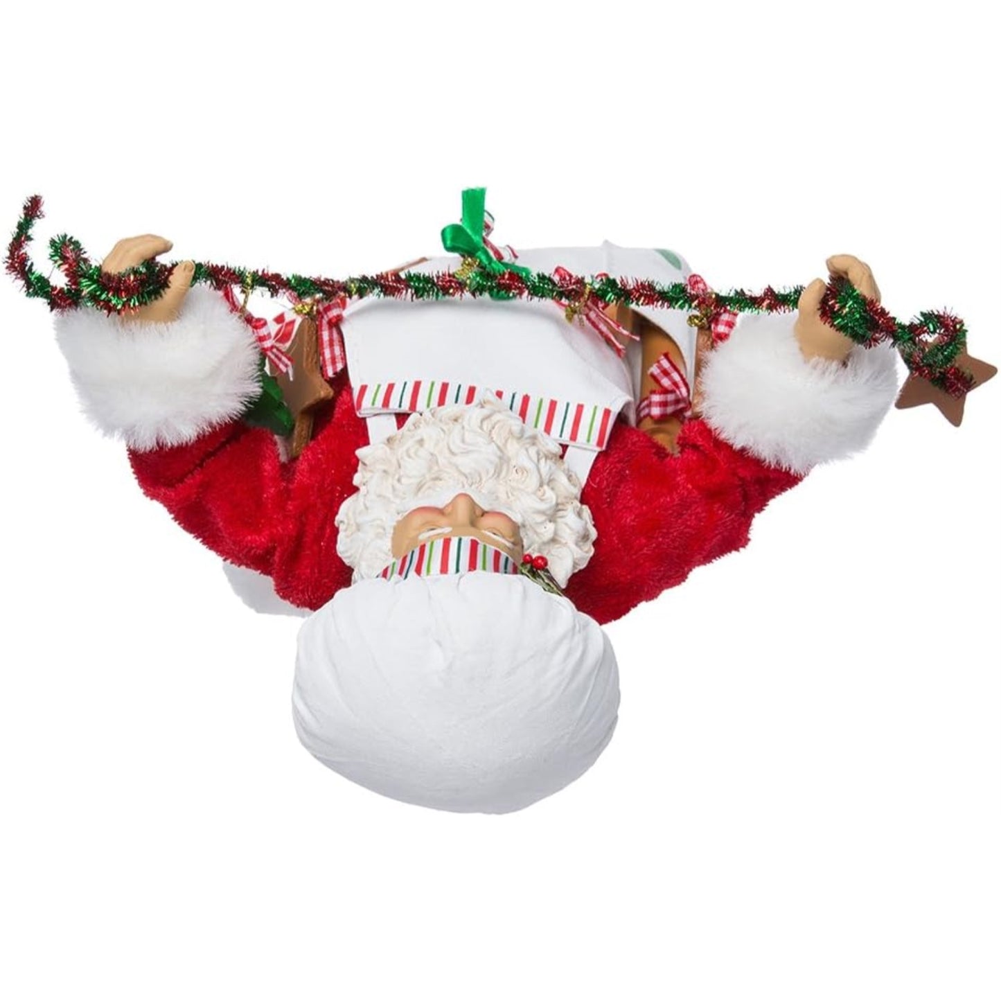 Kurt Adler 12 in. Fabriche Christmas Chef Santa