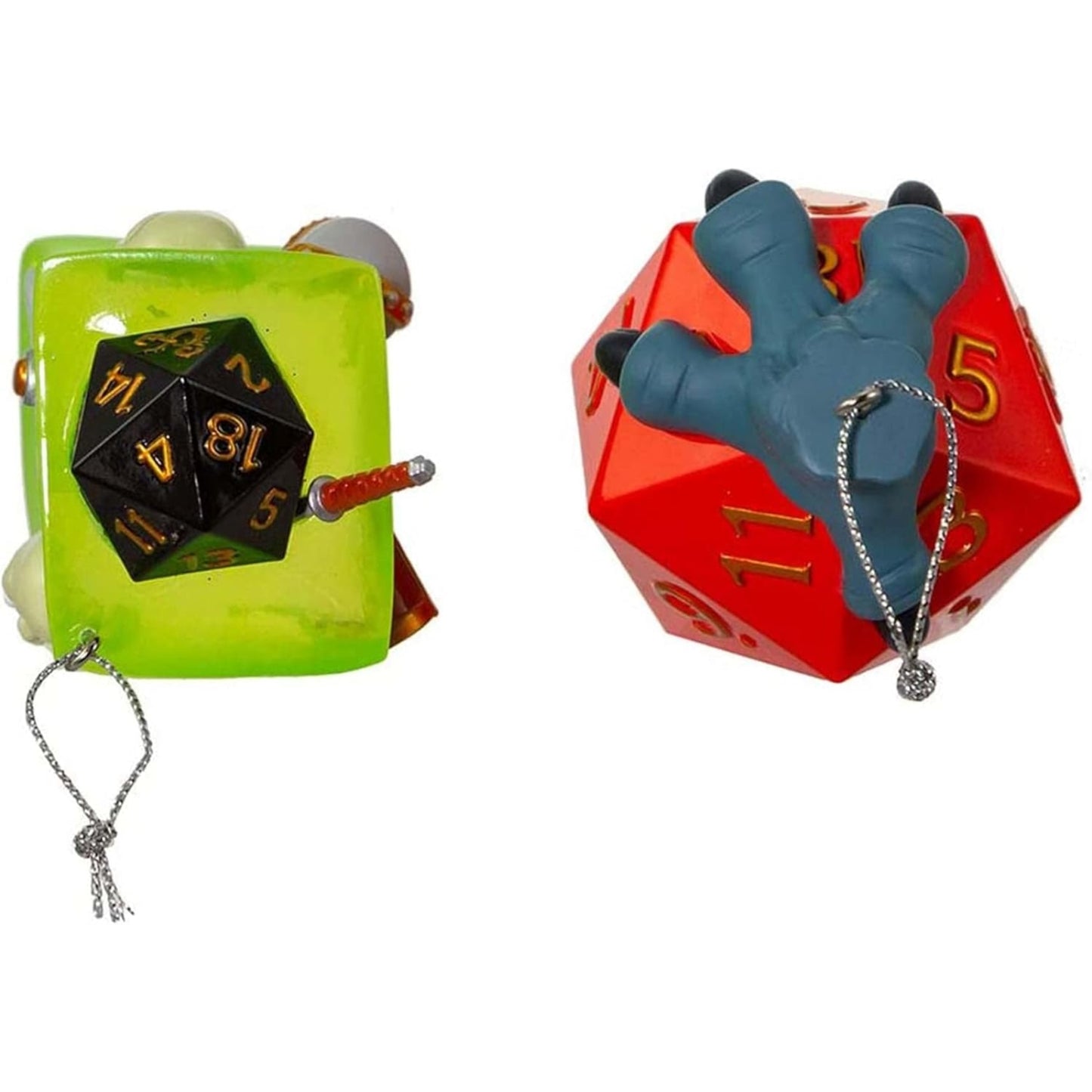Kurt Adler Dungeons and Dragons Dice and Gelatinous Cube Christmas Ornaments 2 Piece Set