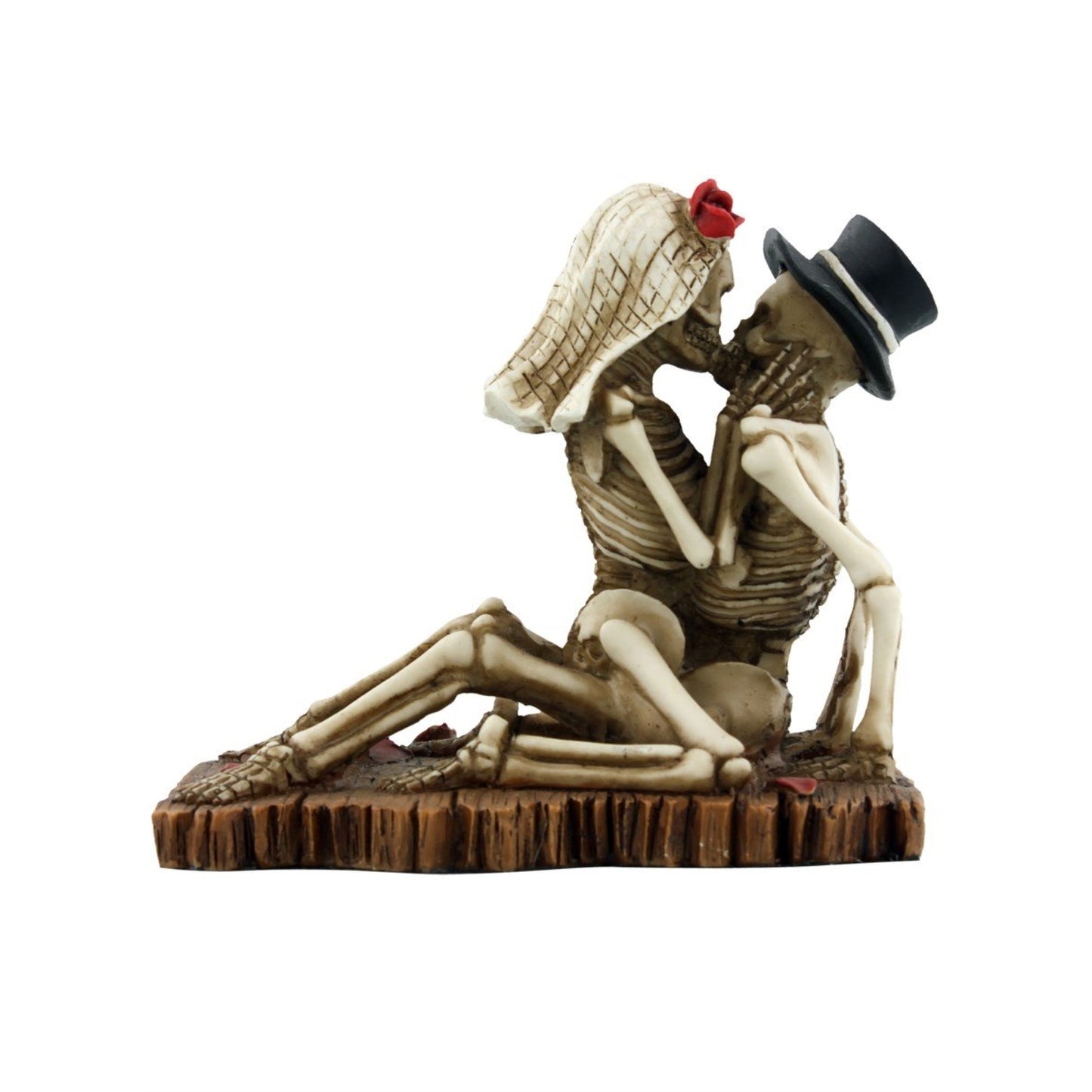 Skeleton Couple Love Never Dies Dia de los Muertos Day of the Dead Figurine
