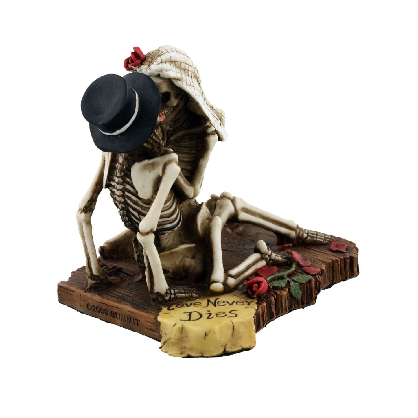 Skeleton Couple Love Never Dies Dia de los Muertos Day of the Dead Figurine