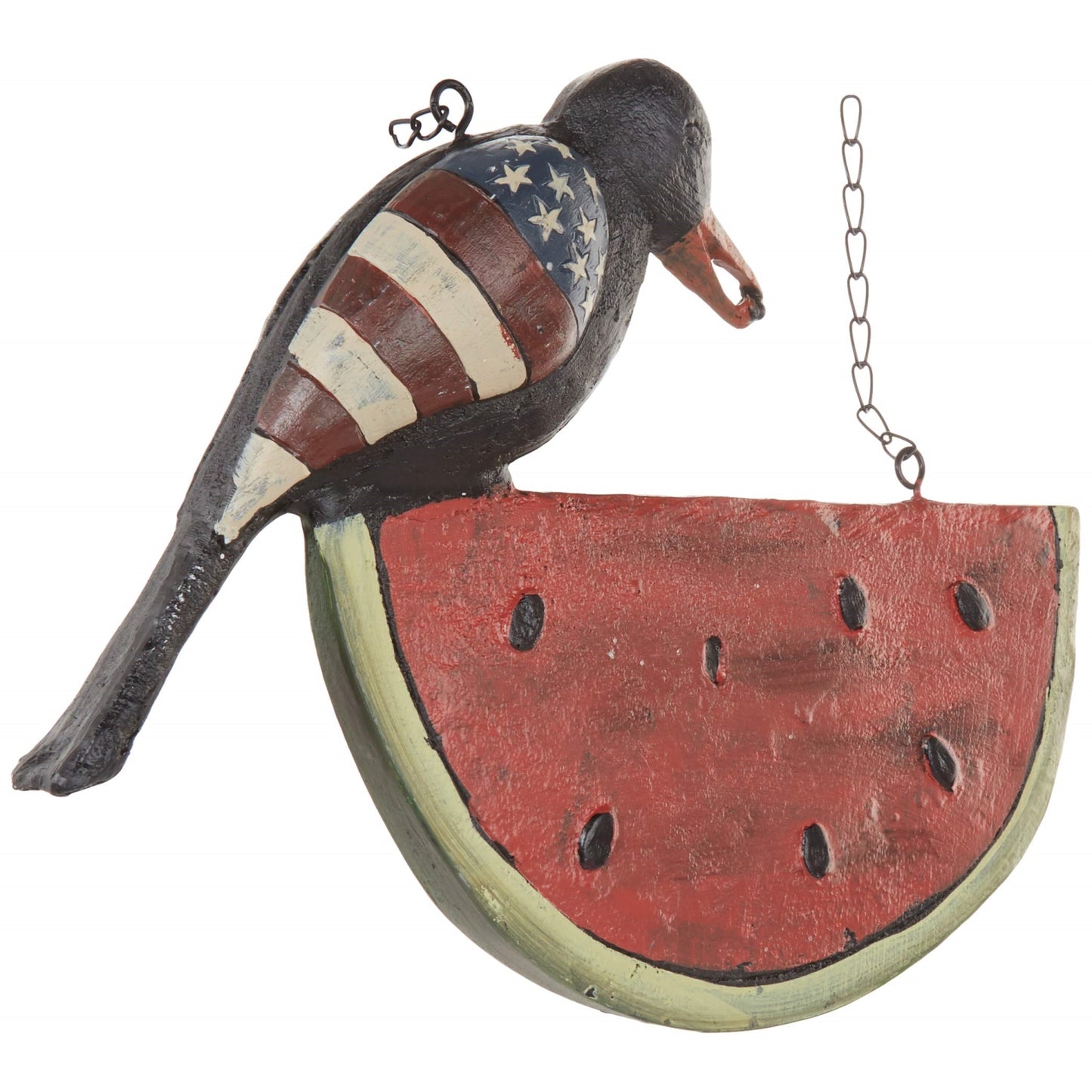 K&K Interiors Black Americana Crow on Watermelon Arrow Replacement - Arrow NOT included