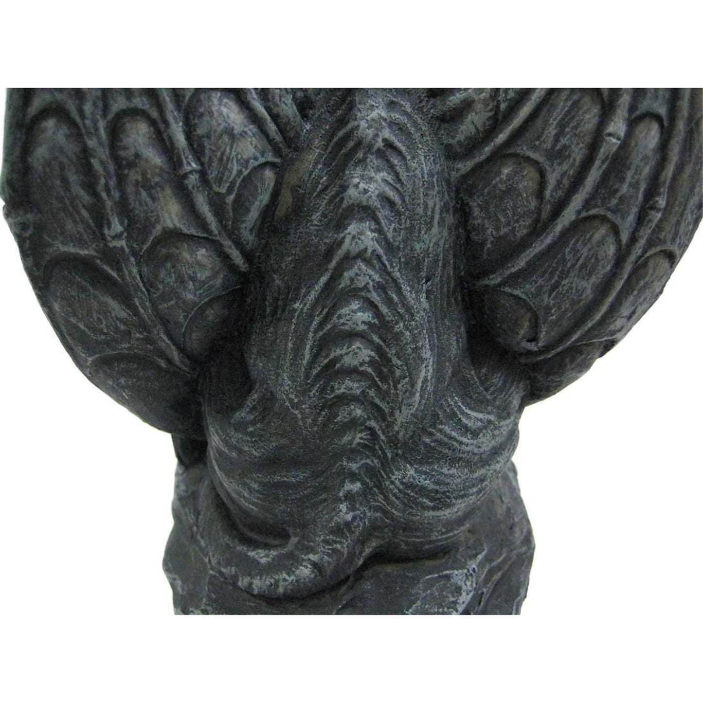 Poised Protector Winged Gargoyle Statue Guardian Gothic Resin Figurine 6.9 inch