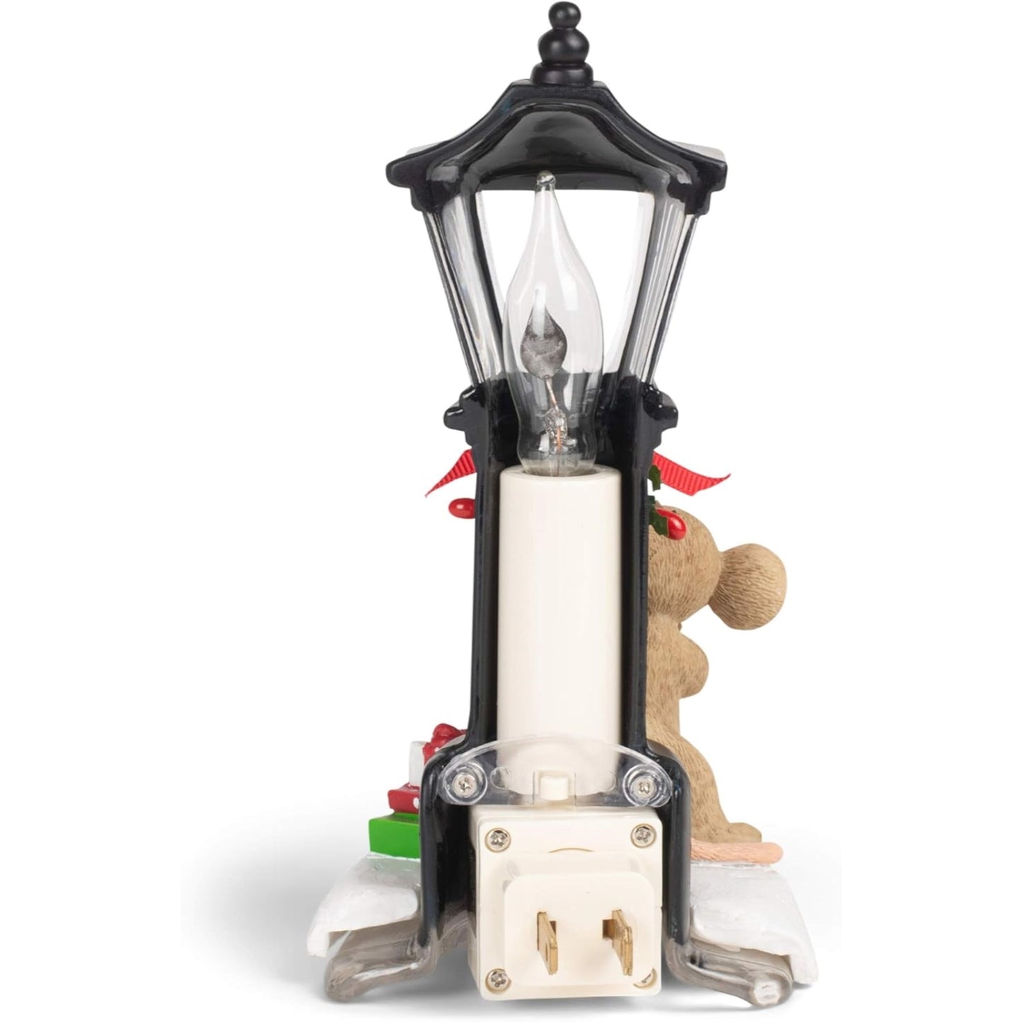 Roman Charming Tails Mice by Lamp Post Plug in Night Light 7 Inch Multicolor