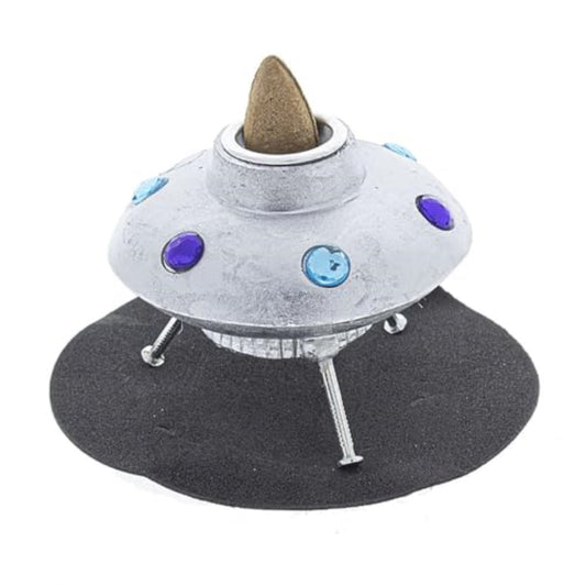 Fantasy Gifts Space Ship Backflow Incense Burner - 2"