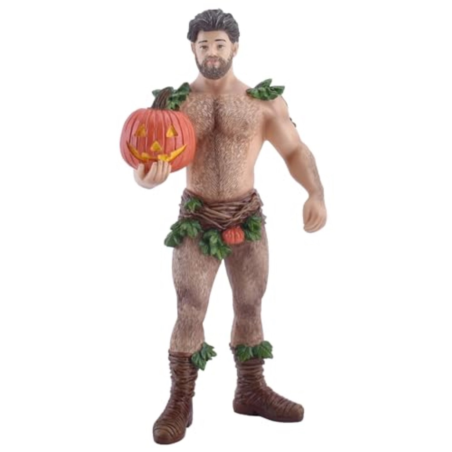 December Diamonds 55-55341 Poke The Bear Series Pumpkin Patch Bear Ornament 7 Inches