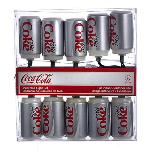 10 Bulb Diet Coke Can Novelty Light String
