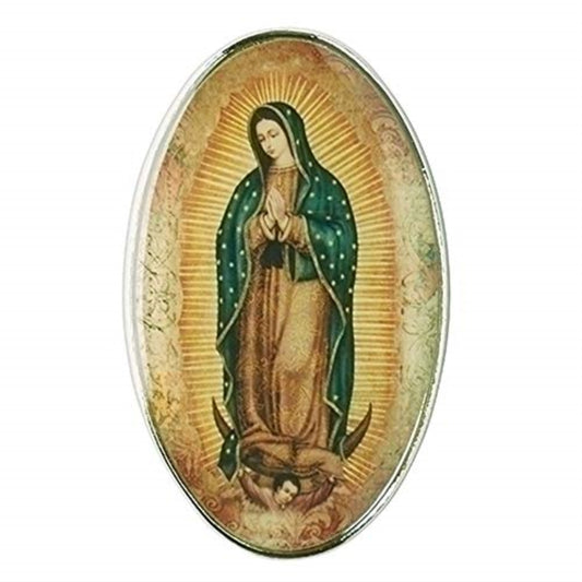 Joseph Studio Our Lady of Guadalupe Visor Clip, 2-inch Height