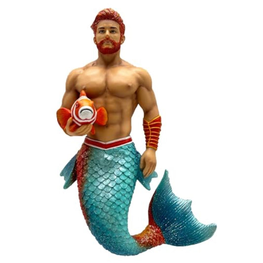 December Diamonds 55-55468 Clown Fish Merman Ornament 7 Inches