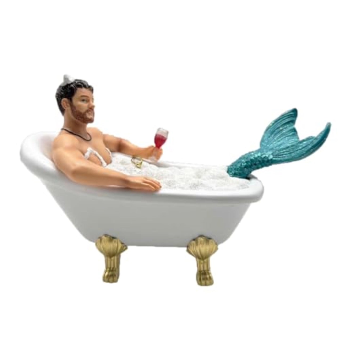December Diamonds 55-55477 Mr. Bubbles Merman Ornament 7 Inches