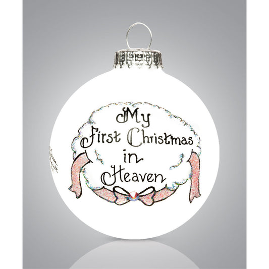 Memorial My First Christmas in Heaven Girl Ornament Female