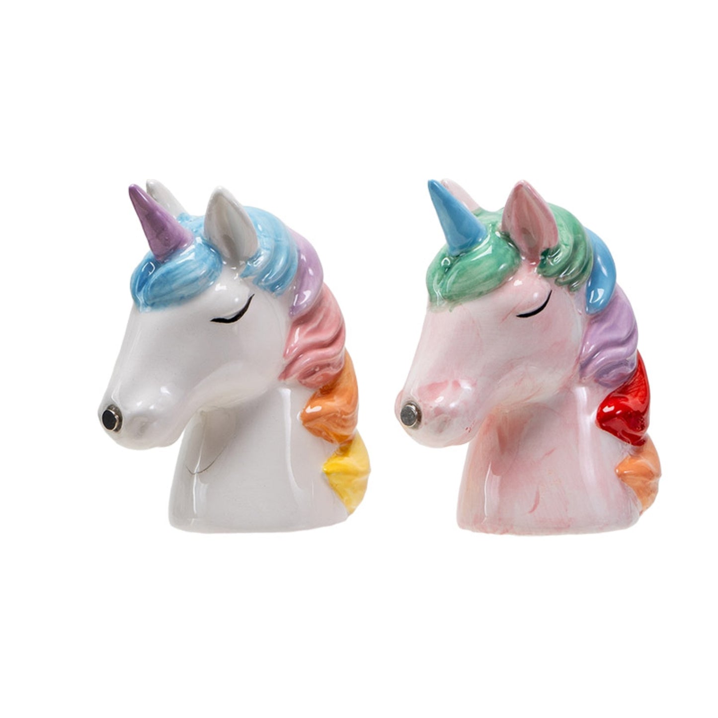Unicorn Magnetic Ceramic Salt and Pepper Shaker Set