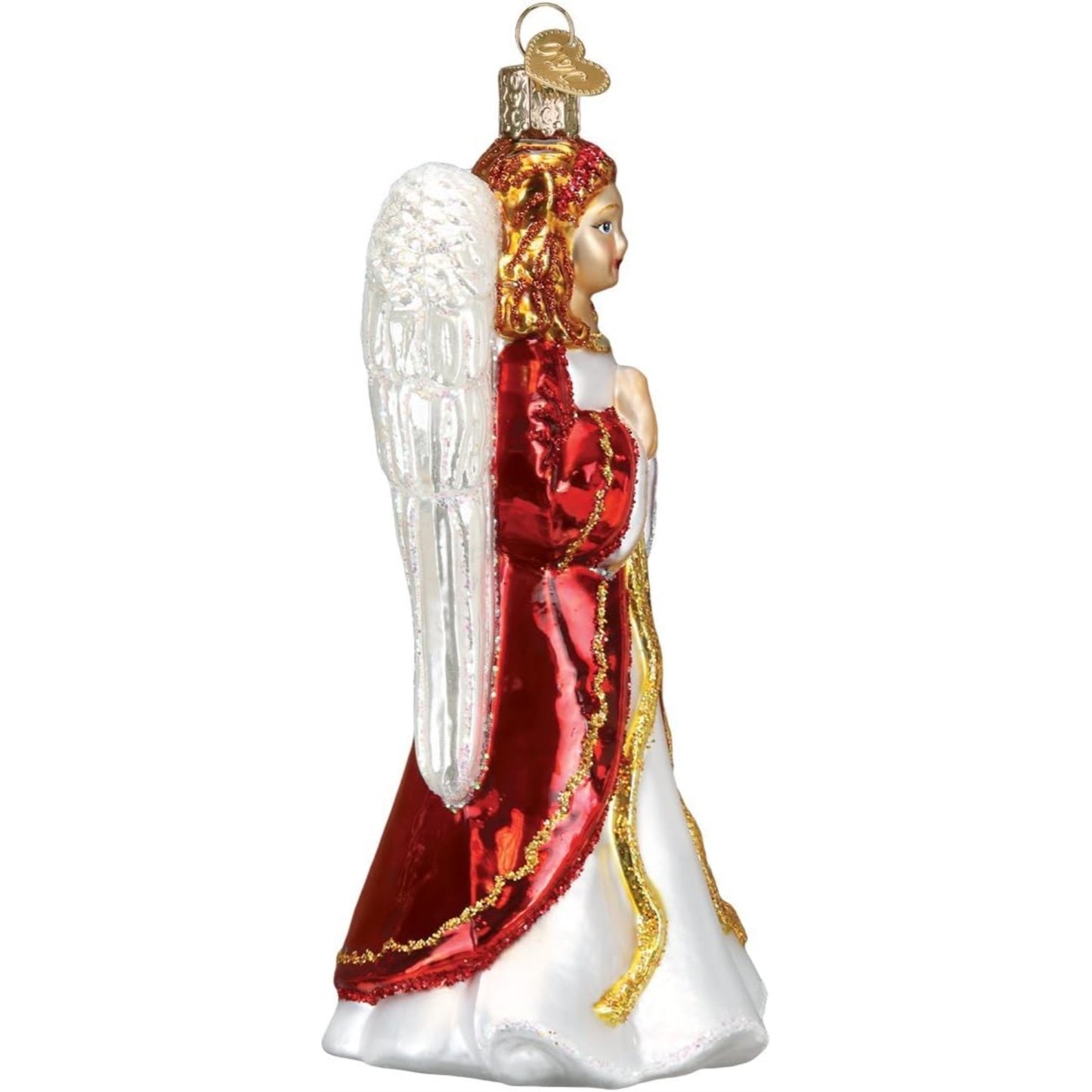 Old World Christmas 10228 Glass Blown Divinity Angel Ornament