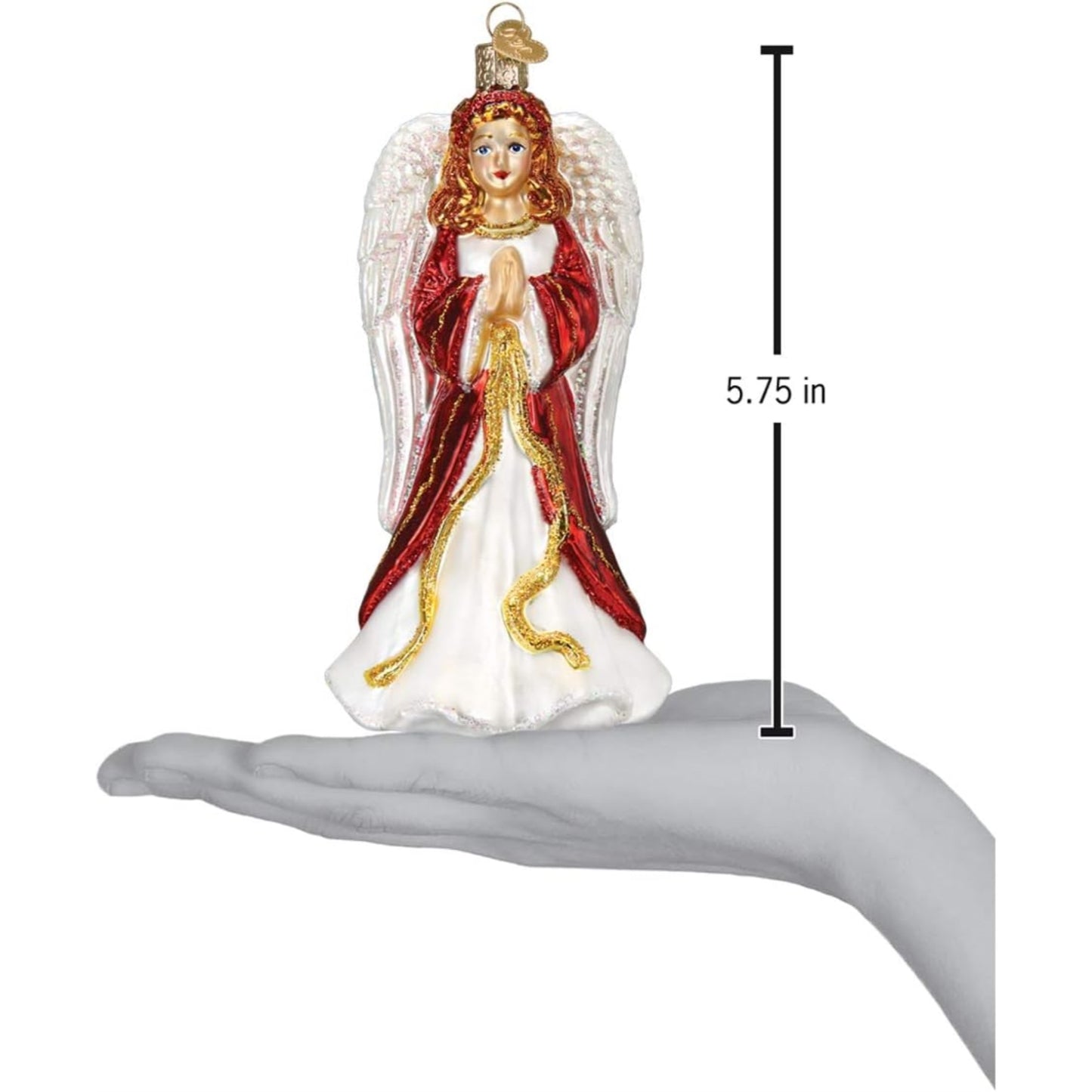 Old World Christmas 10228 Glass Blown Divinity Angel Ornament