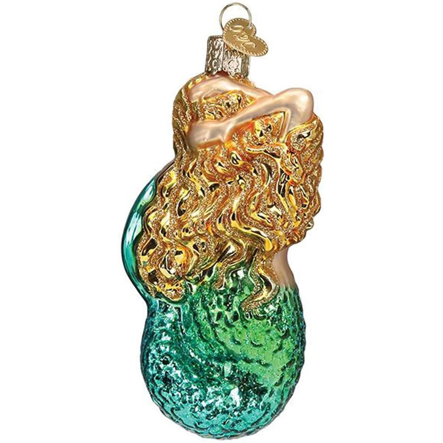 Old World Christmas 10234 Glass Blown Seashell Mermaid Ornament