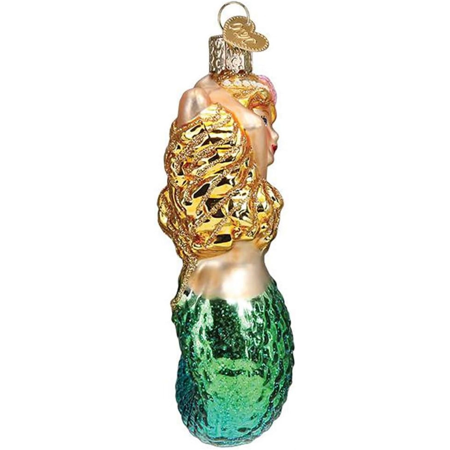 Old World Christmas 10234 Glass Blown Seashell Mermaid Ornament