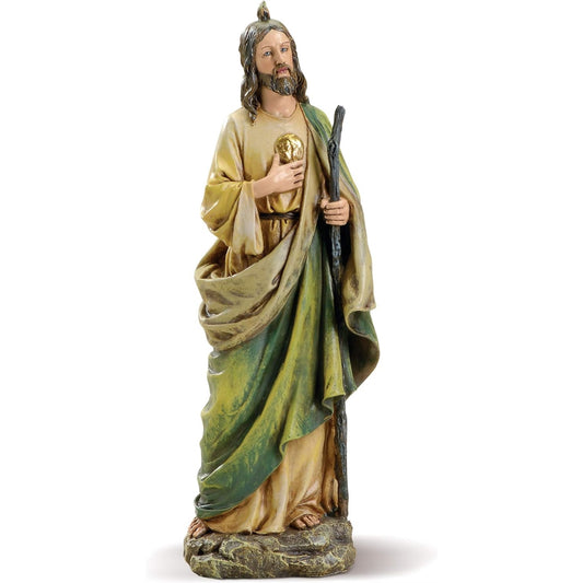 Joseph Studio 10.5" Gold and Green St Jude Christmas Tabletop Figurine
